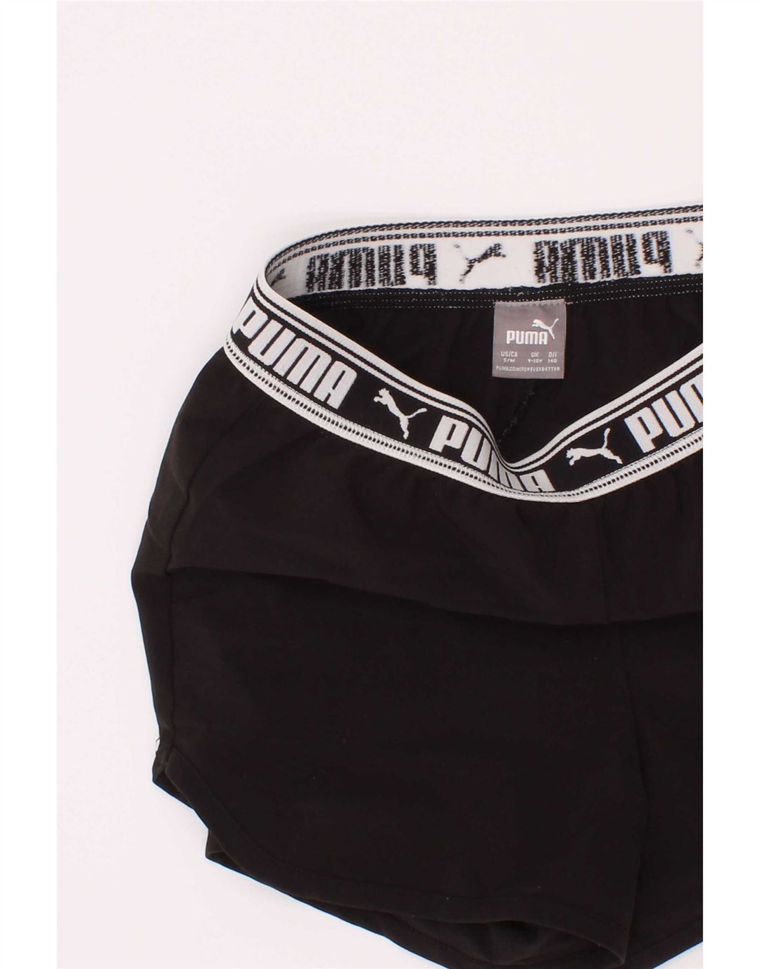 Pantaloni scurti sport grafic Puma Fete 9-10 ani poliester negru