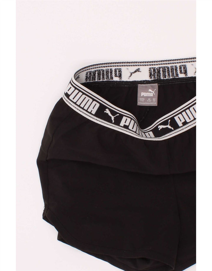 Pantaloni scurti sport grafic Puma Fete 9-10 ani poliester negru