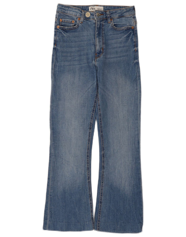 Blugi Zara Femei Bootcut EU 36 XS W26 L26 Albastru