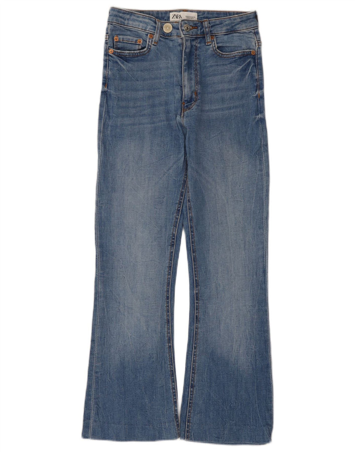 Blugi Zara Femei Bootcut EU 36 XS W26 L26 Albastru