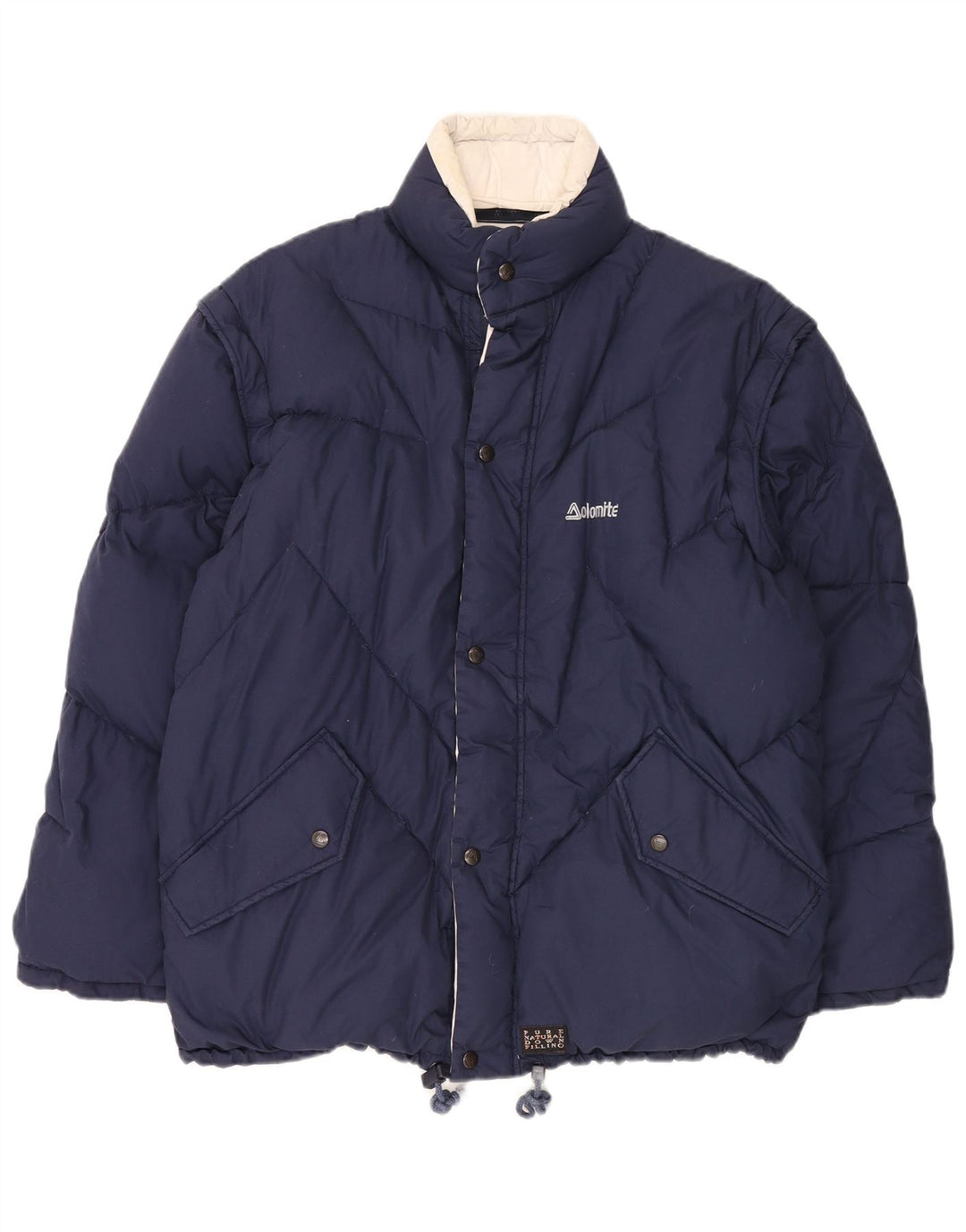 Jachetă căptușită reversibilă pentru bărbați Dolomite UK 38 Medium Bleumarin Poliester
