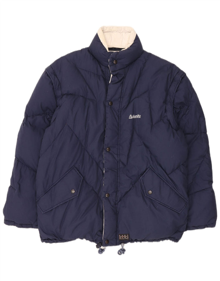 Jachetă căptușită reversibilă pentru bărbați Dolomite UK 38 Medium Bleumarin Poliester