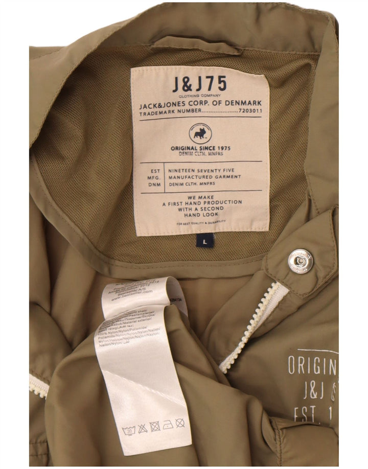 Jack & Jones Jachetă de ploaie pentru bărbați Marea Britanie 40 Nailon kaki mare