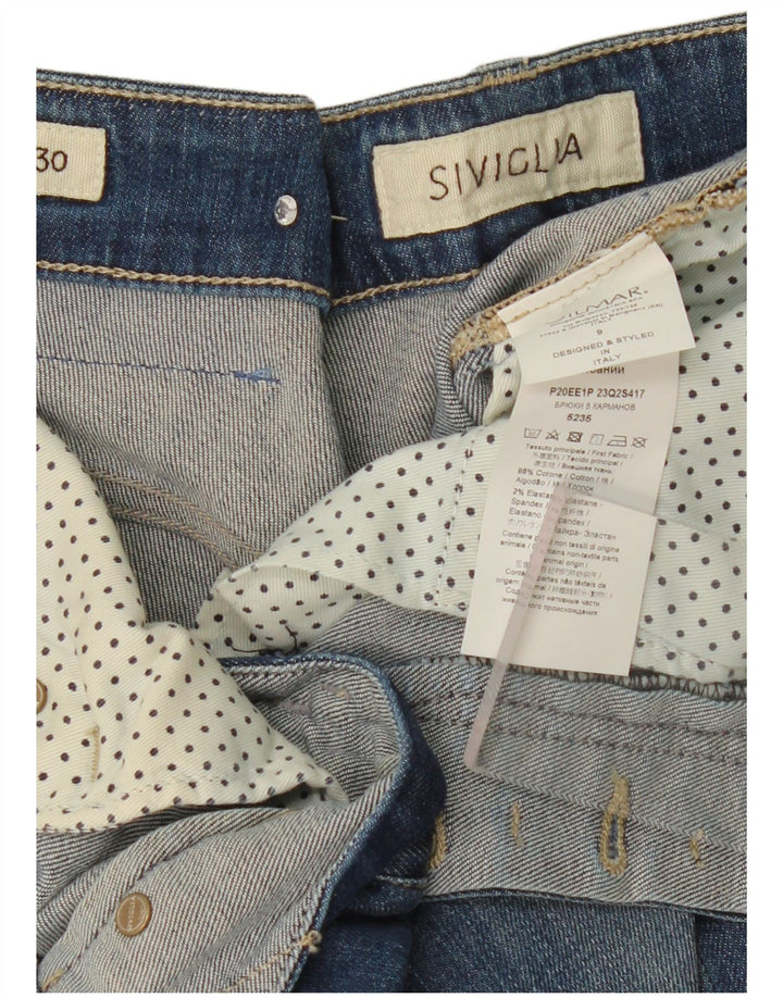 SIVIGLIA Blugi Cropped Femei L30 L26 Bumbac Albastru