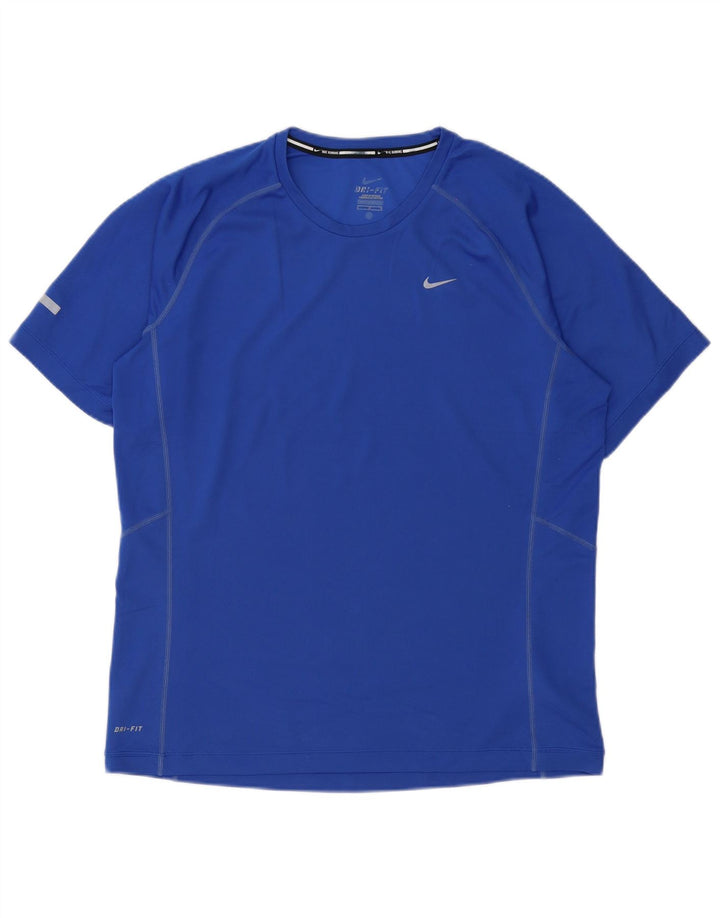 Tricou pentru bărbați Nike Dri Fit Top mare, albastru, poliester