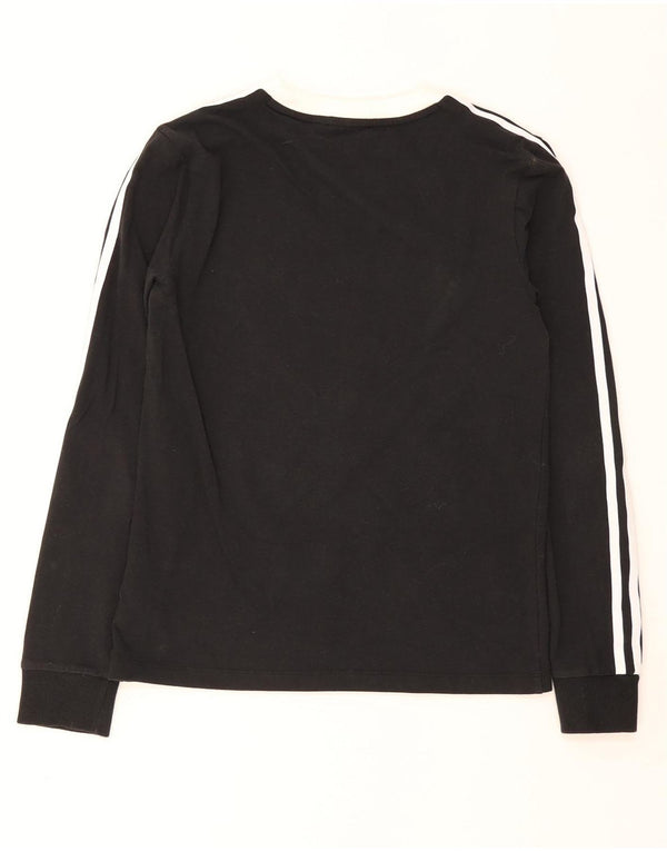 Top femei adidas cu mânecă lungă UK 8 mic bumbac negru