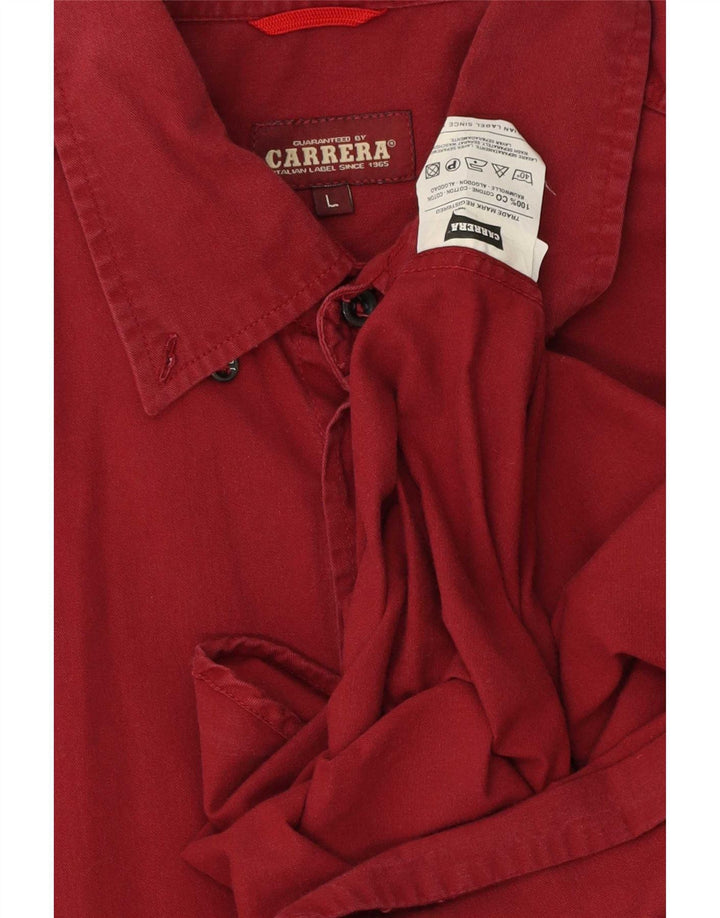 Cămașă Bărbați Carrera Mare Bumbac Burgundy