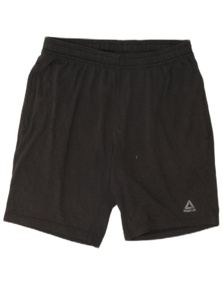 Pantaloni scurti sport Reebok pentru bărbați, poliester, gri mici