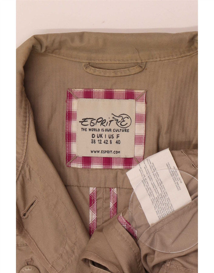 Jachetă militară pentru femei Esprit UK 12 Medium Beige Bumbac