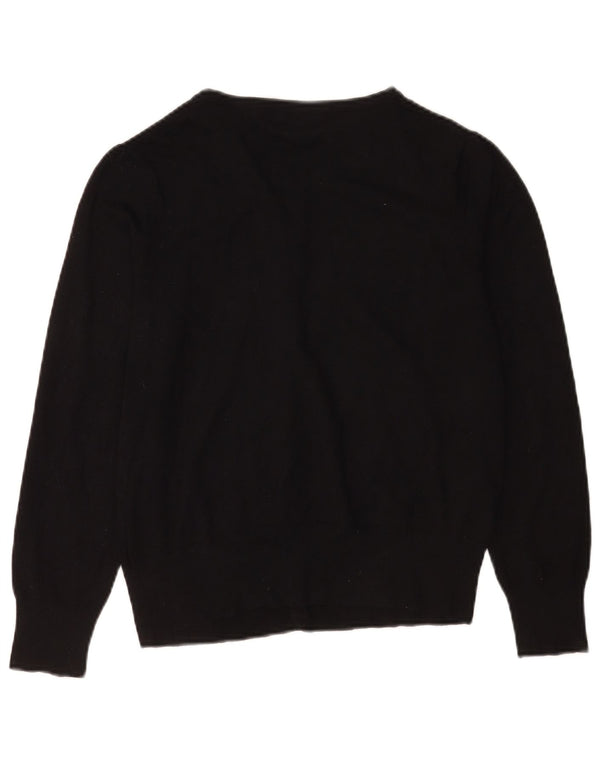 MARKS & SPENCER Pulover cardigan pentru femei UK 14 Medium Black Viscose