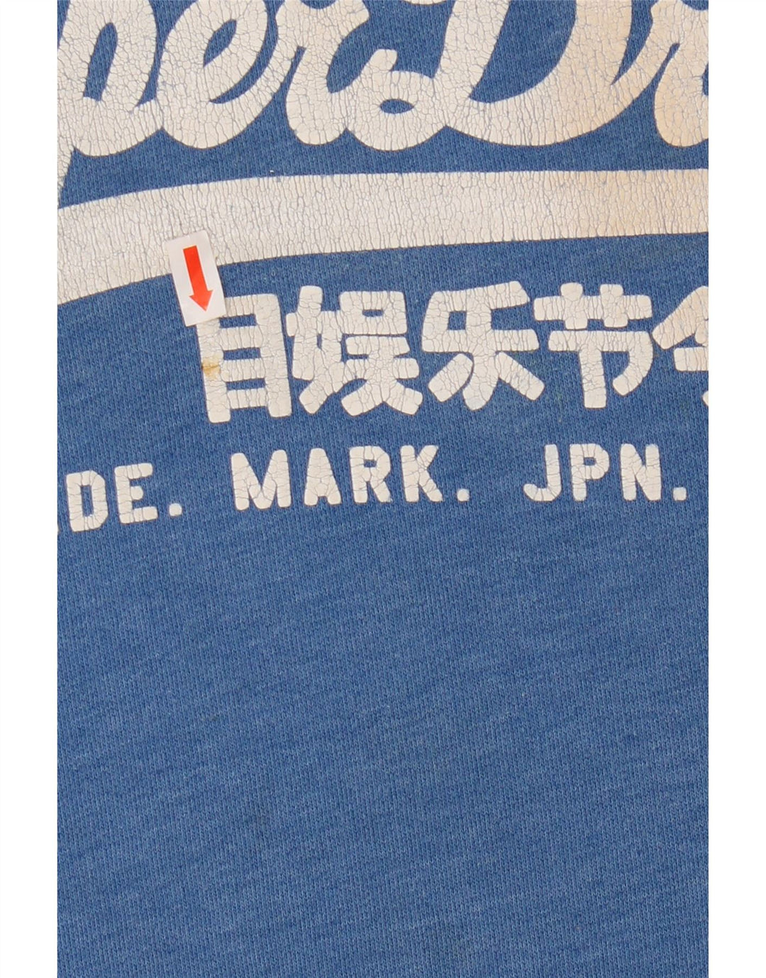 Pulover cu glugă cu grafic Superdry pentru bărbați, mare, albastru, bumbac