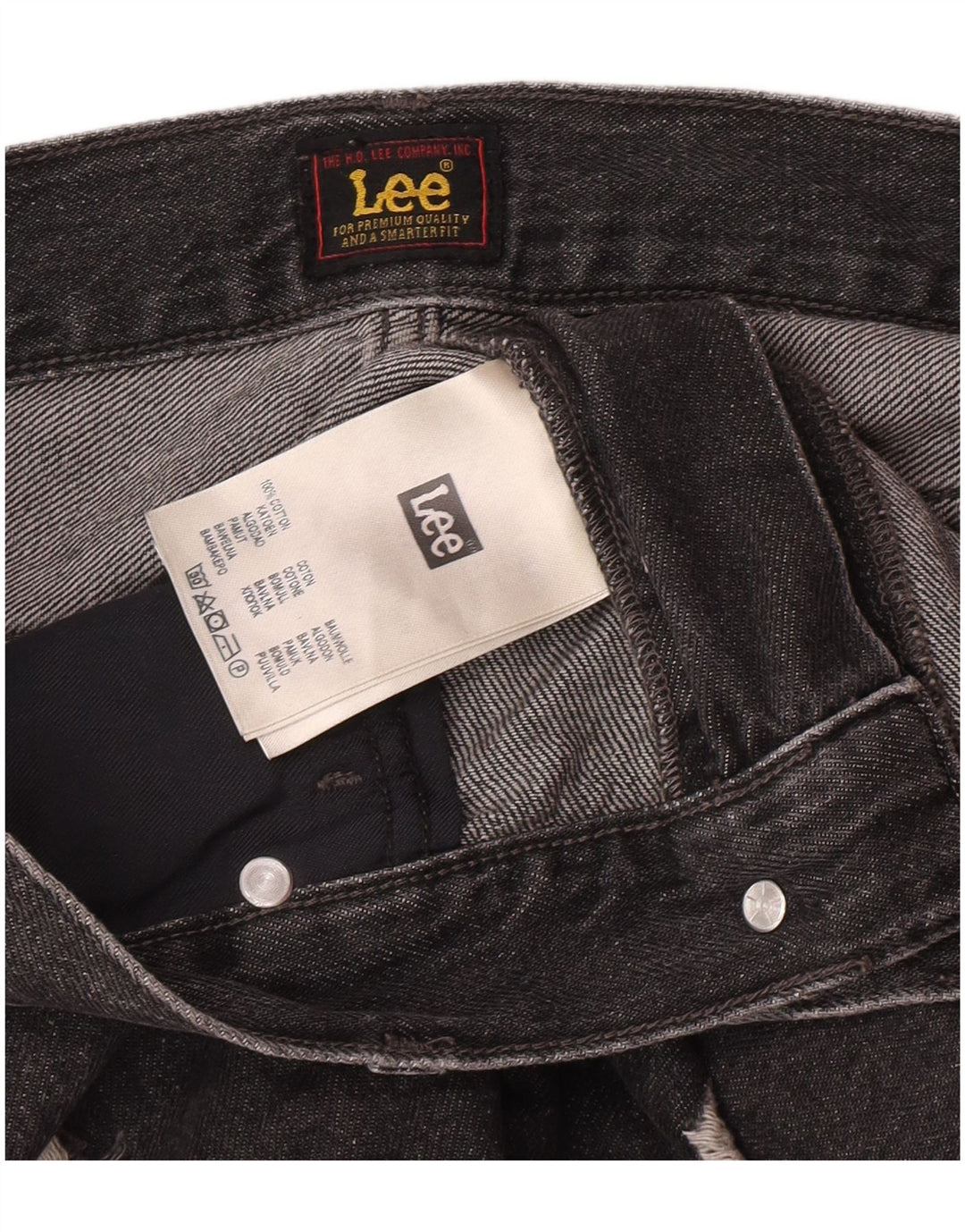 Blugi slim pentru bărbați Lee Distressed W31 L32 bumbac gri