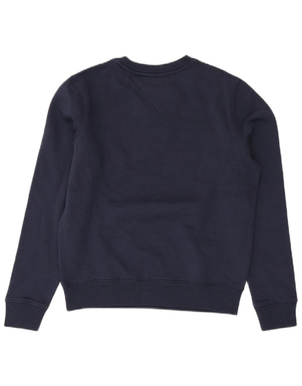 TOMMY HILFIGER Pulover supradimensionat pentru femei UK 6 XS Bumbac bleumarin