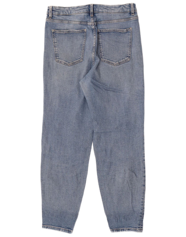 Marks & Spencer Blugi conici cu talie înaltă pentru femei UK 12 Medium W30 L28 Albastru