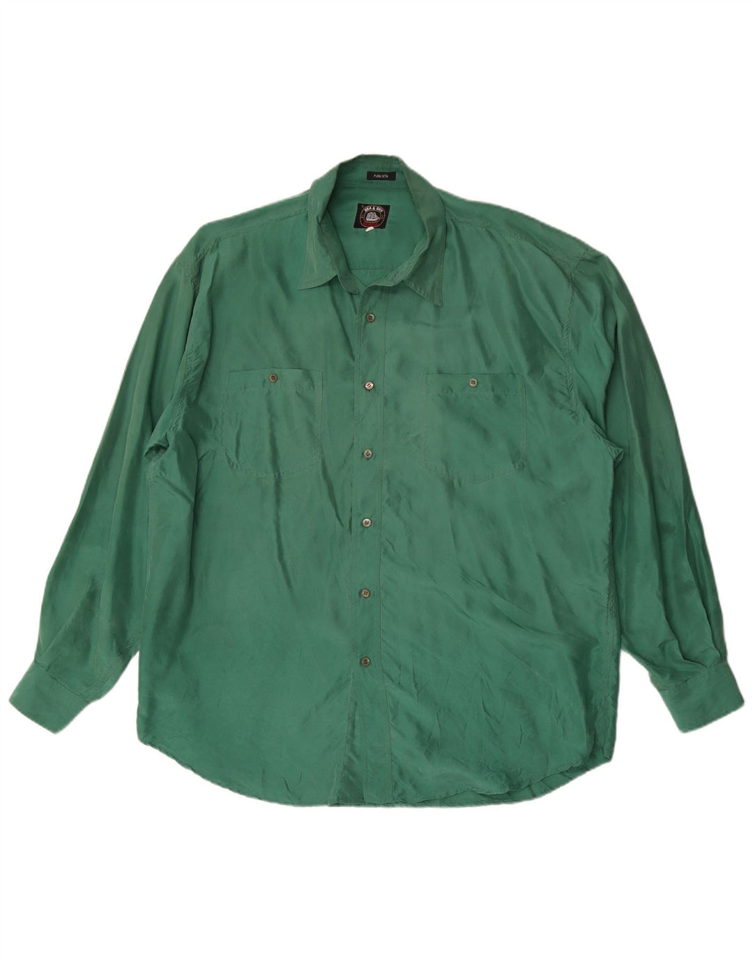 Cămașă bărbați Sea & Sky 2XL Mătase verde