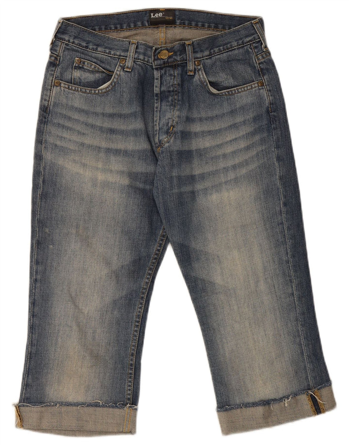 Blugi Lee Denver Capri pentru femei W32 L20, bumbac albastru