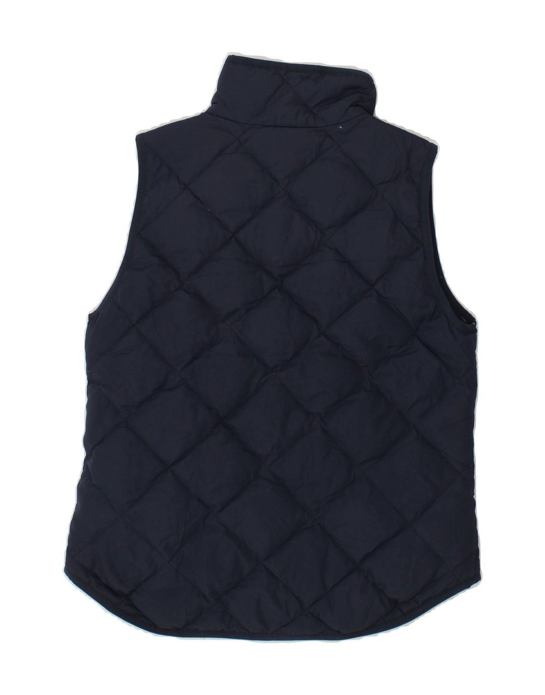 J. CREW Womens Padded Gilet UK 10 Small Navy Blue Polyester Vintage J. Crew and Second-Hand J. Crew from Messina Hembry 