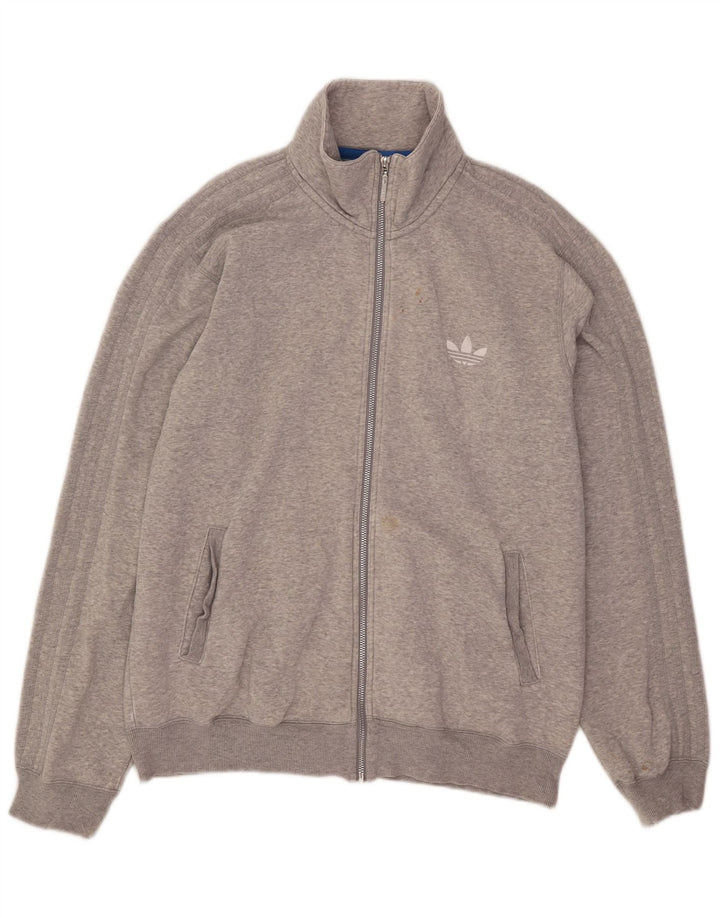 Jachetă de trening pentru bărbați Adidas, XL, bumbac cu pete gri