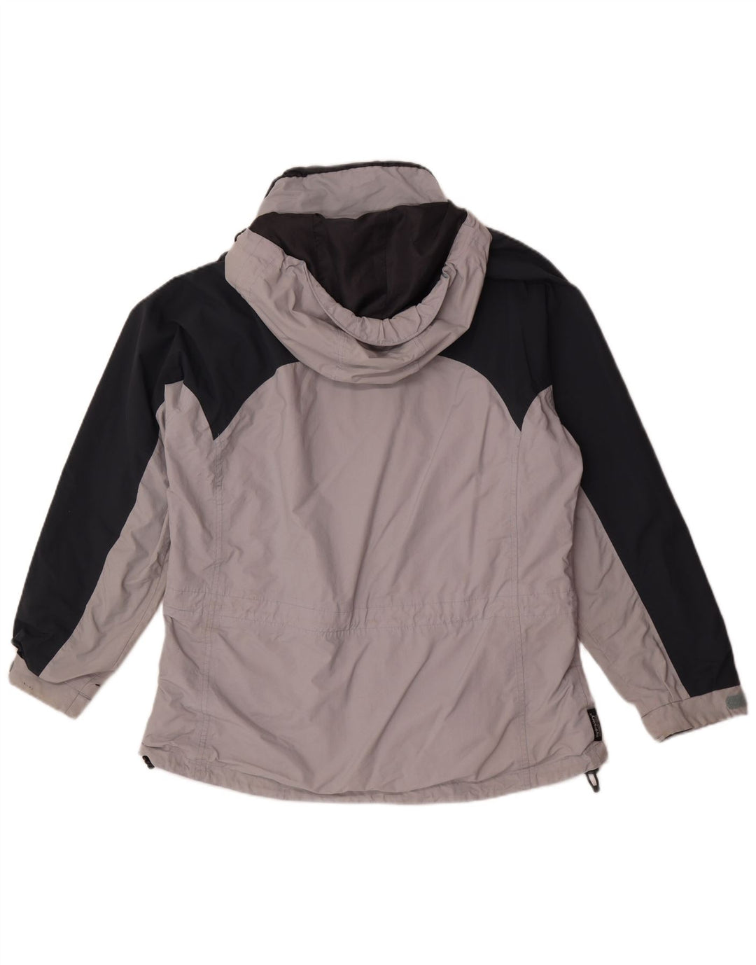 Sprayway Jachetă de ploaie supradimensionată pentru femei cu glugă, UK 18 XL, gri Colorblock