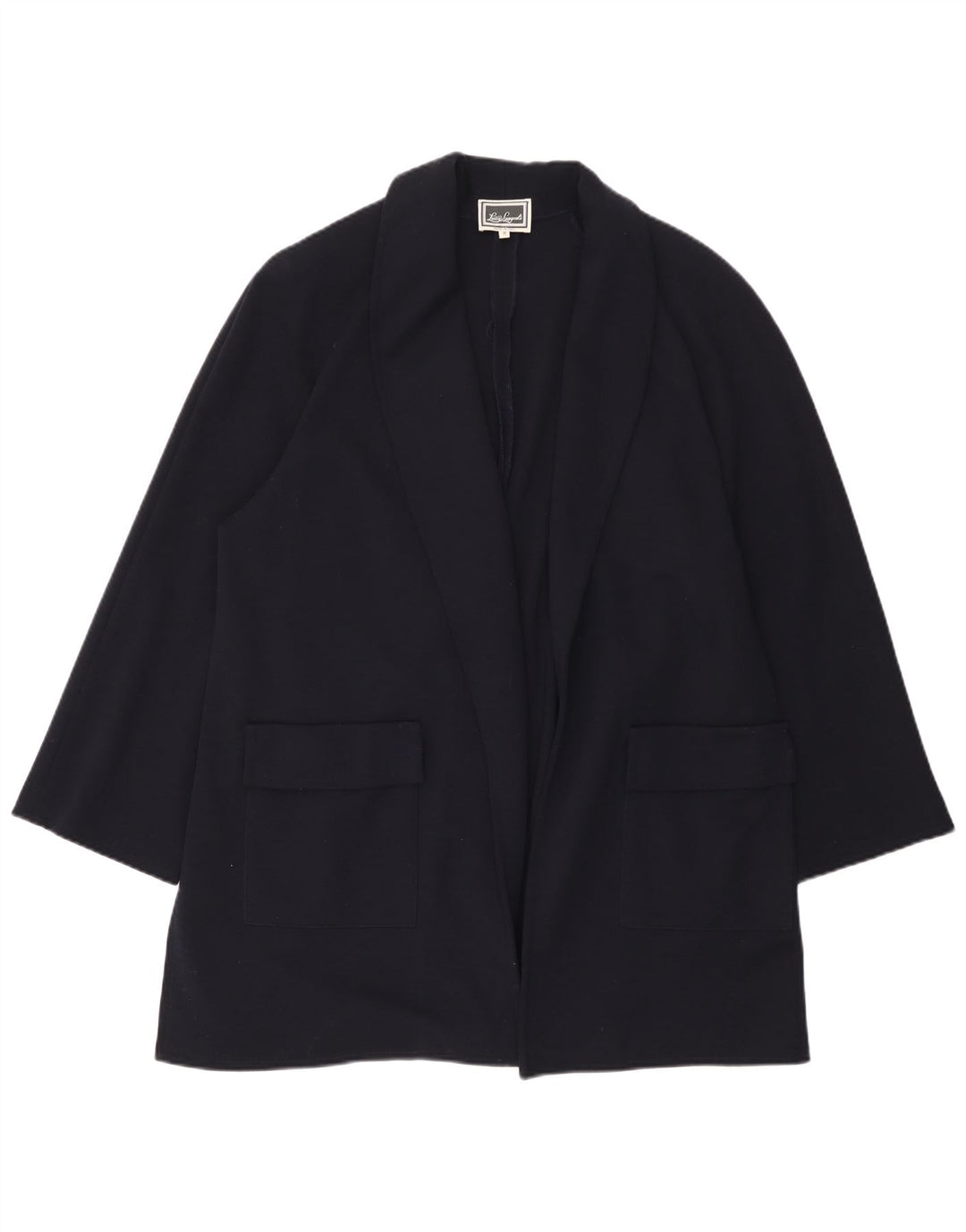 Luisa Spagnoli Jachetă Blazer Oversized Open pentru femei UK 14 Medium Bleumarin