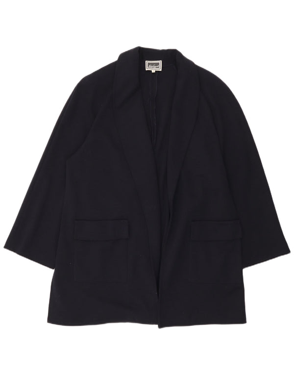 Luisa Spagnoli Jachetă Blazer Oversized Open pentru femei UK 14 Medium Bleumarin