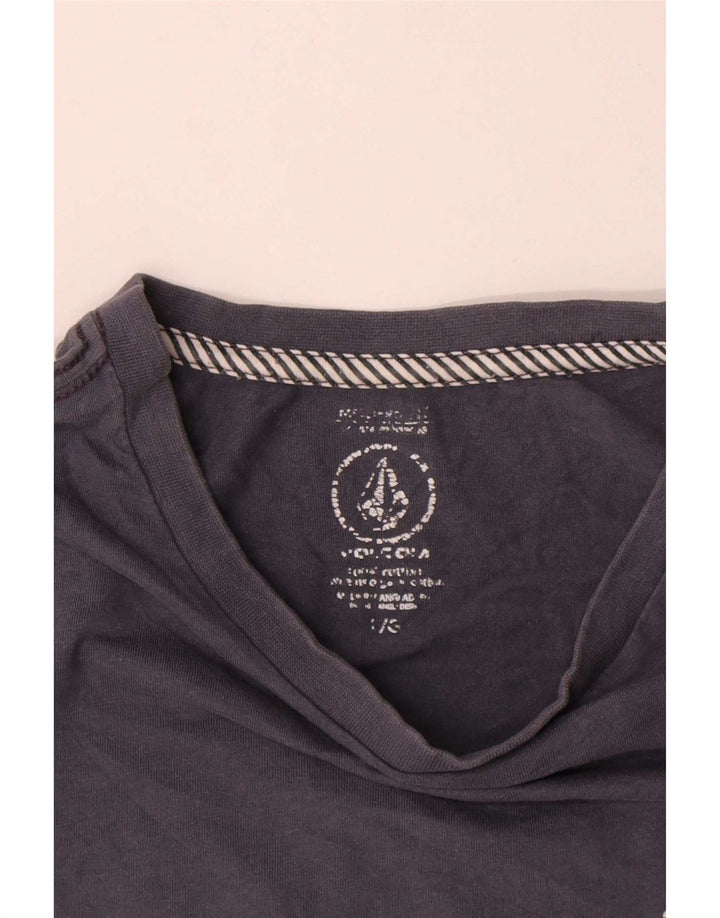 Tricou grafic pentru bărbați Volcom Top mare din bumbac bleumarin