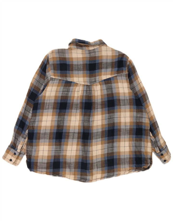 Cămașă de flanel pentru femei Marks & Spencer UK 18 XL, bumbac cu check multicolor