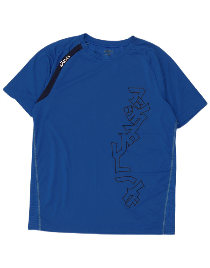 Tricou grafic Asics pentru bărbați Top Medium Blue Poliester