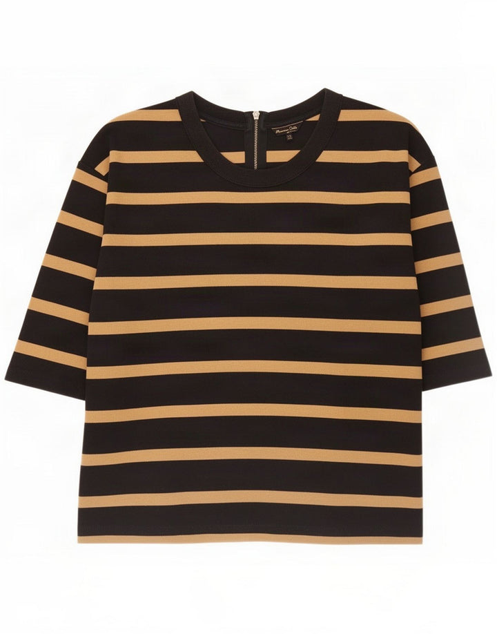 Massimo Dutti Top pentru femei cu mâneci 3/4 UK 14 Medium Black Dunge
