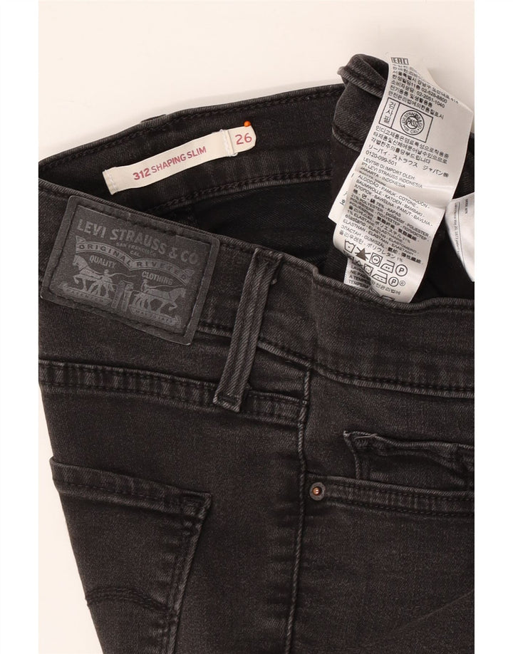 Blugi 312 Shaping Slim LEVI'S pentru femei W26 L30 bumbac gri