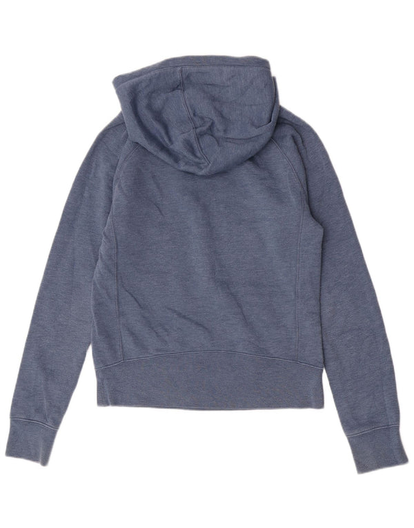 Jumper Hurley pentru femei, cu formă relaxată, cu glugă, UK 4 XS, bumbac albastru