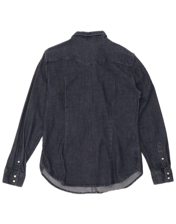 Cămașă de blugi pentru femei Levi's Tailored Fit UK 16 Mare Bumbac bleumarin