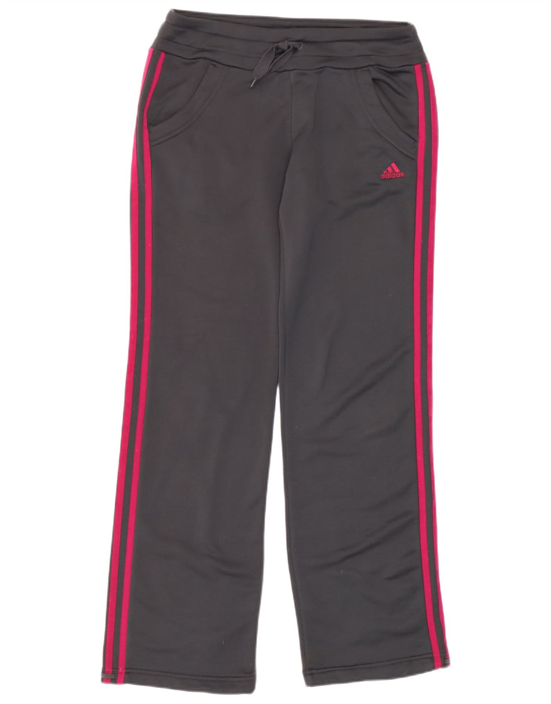 Pantaloni de trening Adidas pentru femei UK 10 Small Gri Poliester