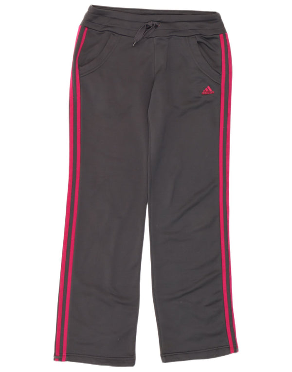 Pantaloni de trening Adidas pentru femei UK 10 Small Gri Poliester