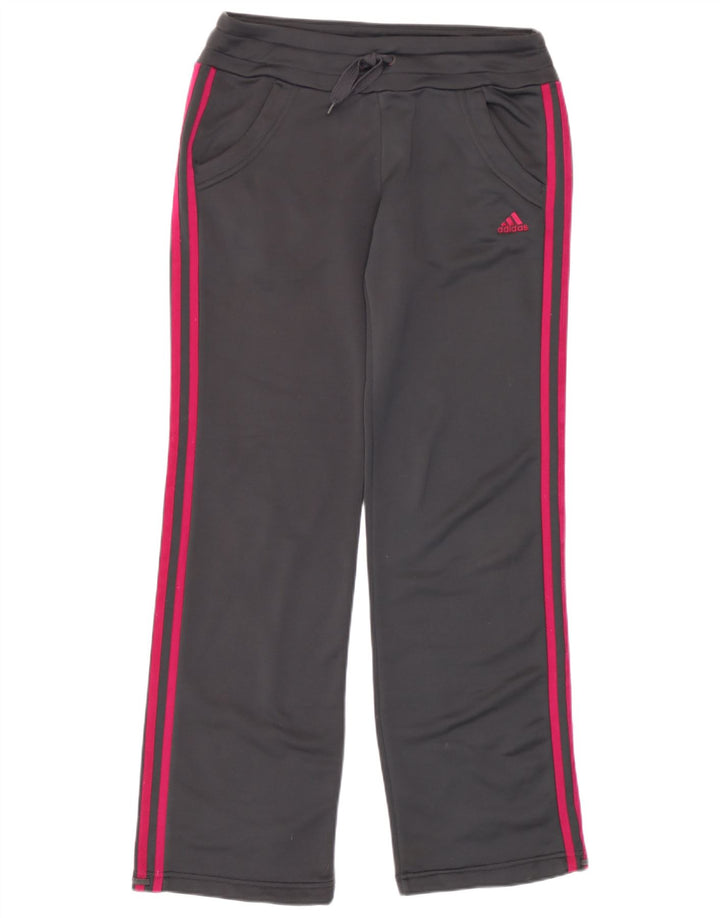 Pantaloni de trening Adidas pentru femei UK 10 Small Gri Poliester