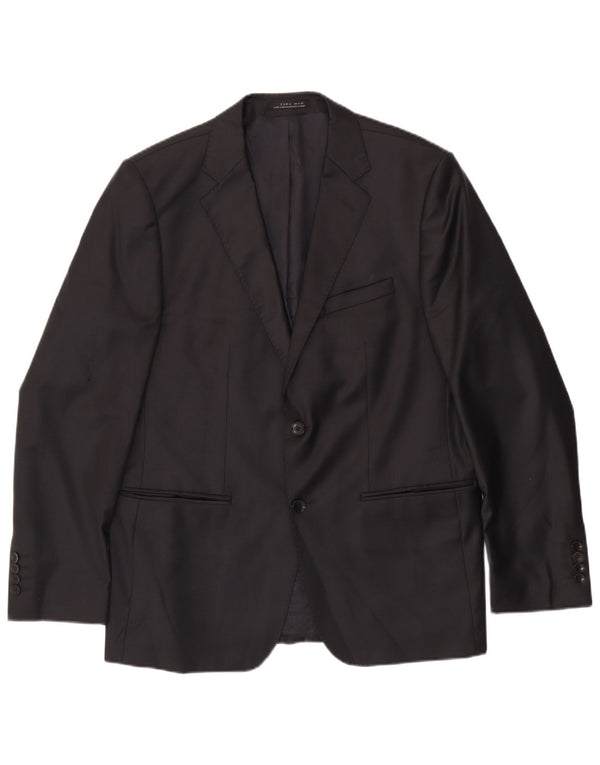 Blazer pentru bărbați Zara cu 2 nasturi EU 54 XL Negru