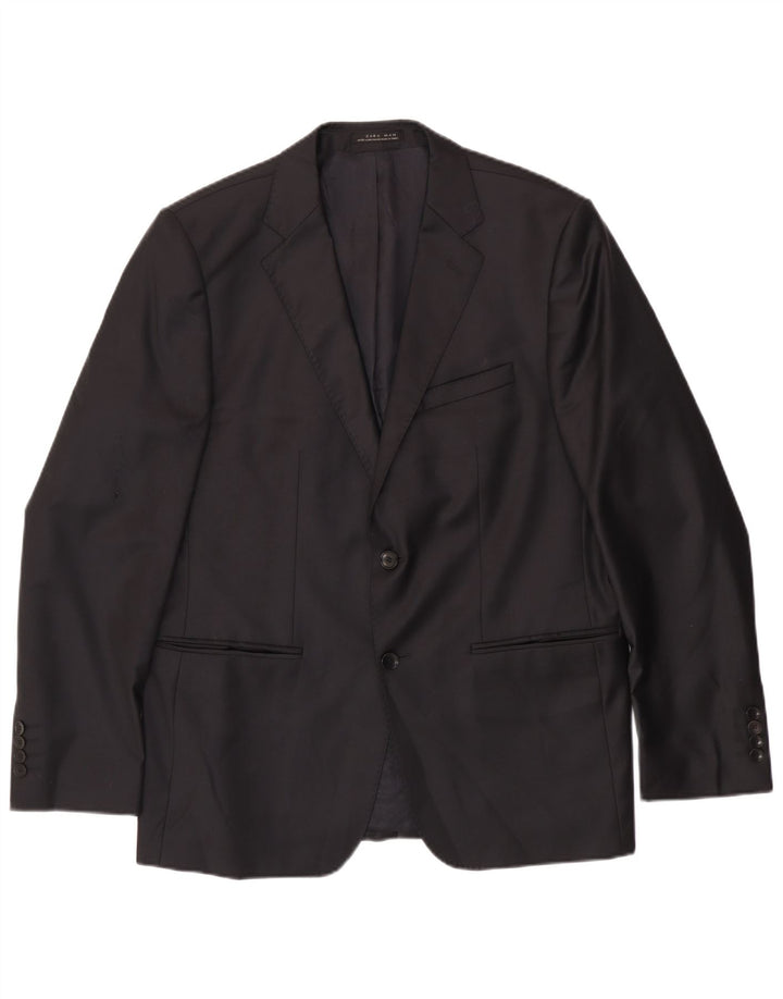 Blazer pentru bărbați Zara cu 2 nasturi EU 54 XL Negru