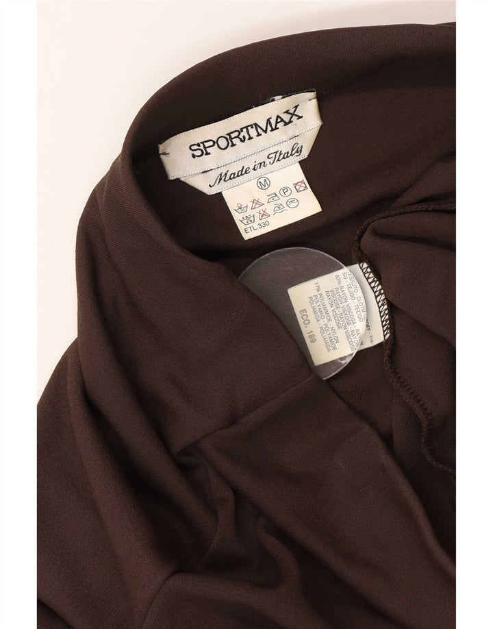 Fusta Maxi pentru femei Sportmax Medium W28 Maro Viscoza
