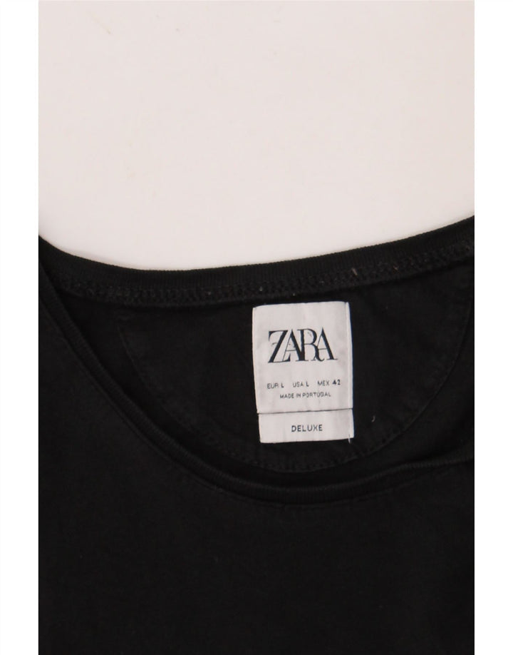 Tricou Bărbați ZARA Top Mare Negru