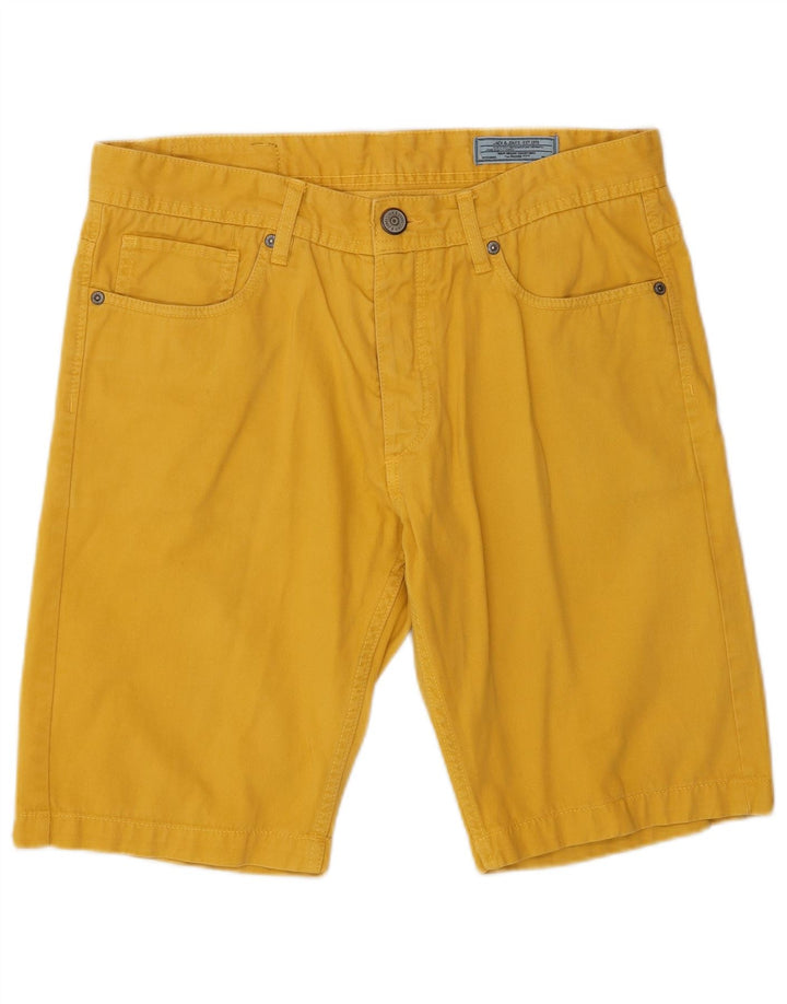 Pantaloni scurți casual Jack & Jones pentru bărbați, mediu W32, bumbac galben