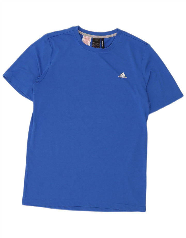 Tricou Climalite ADIDAS pentru baieti Top 15-16 ani poliester albastru