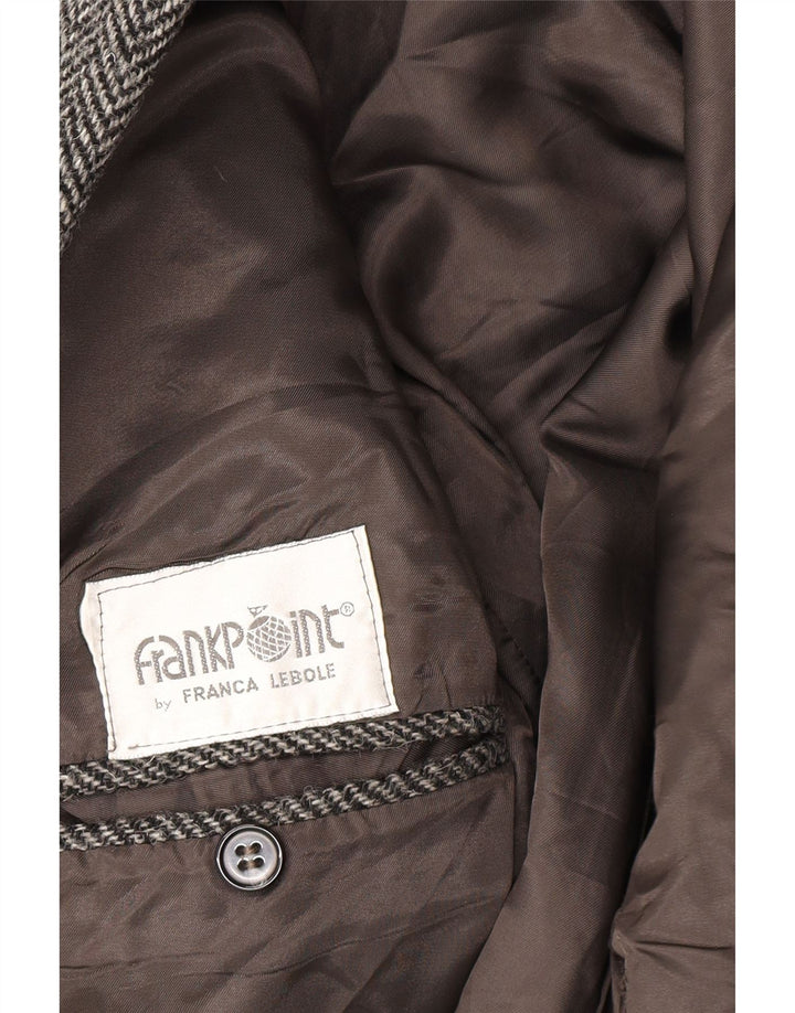 Jachetă Blazer pentru bărbați Lanificio Campore, cu 2 nasturi, UK 40, mare, gri, Herringbone