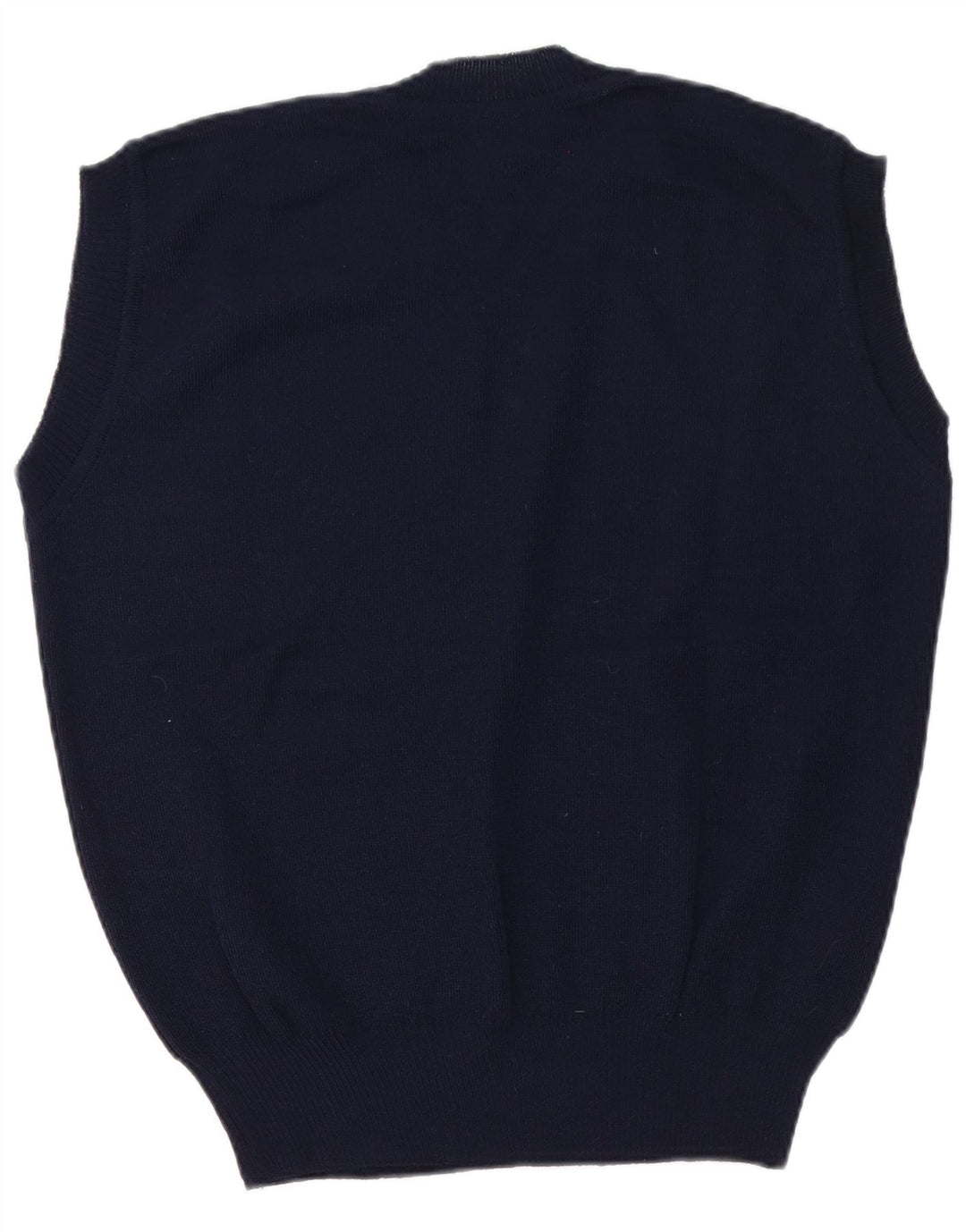 Vintage bărbați Vest Tank Top EU 50 Mediu Bleumarin Poliacrilic