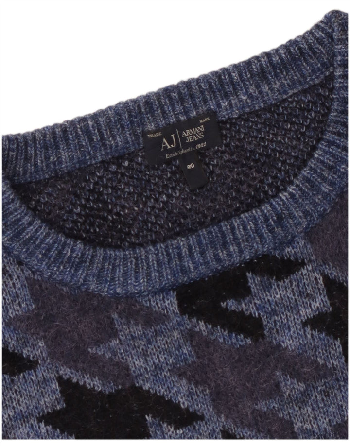 Pulover de damă Armani Jeans cu gât de barca EU 40 Albastru bleumarin mediu