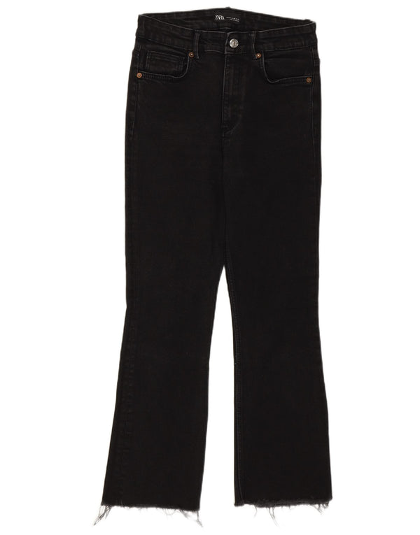 Blugi Zara Femei Bootcut EU 38 Small W28 L25 Bumbac negru