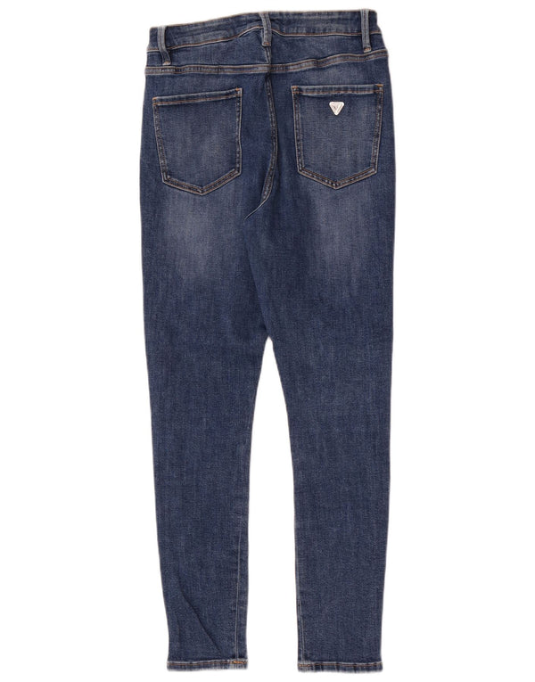 Blugi skinny pentru femei Guess cu talie înaltă W28 L27 bumbac albastru