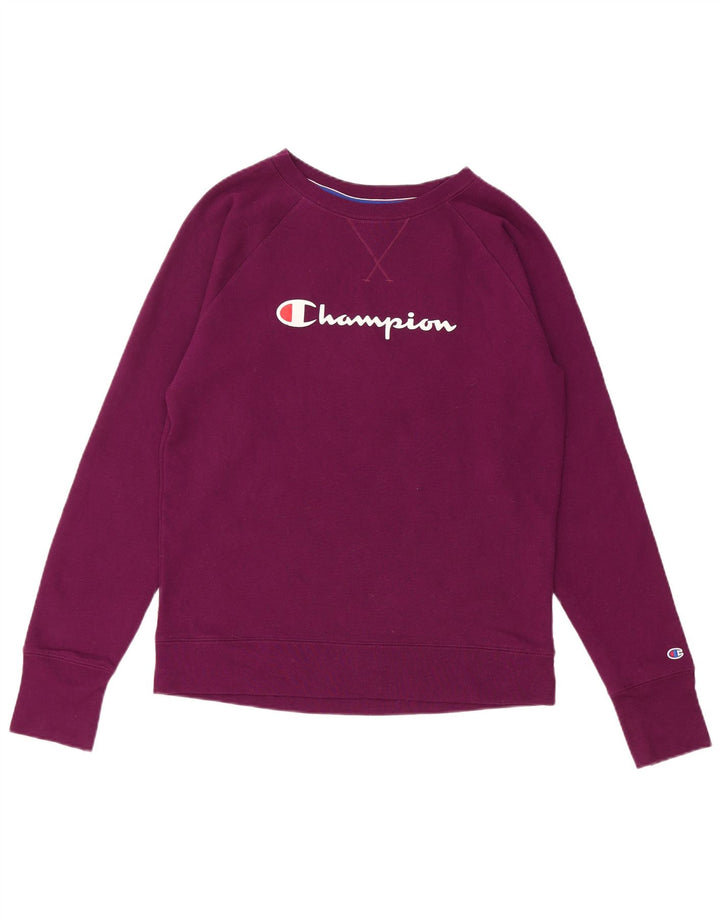 Pulover cu grafic pentru femei Champion UK 14 Maroon mediu