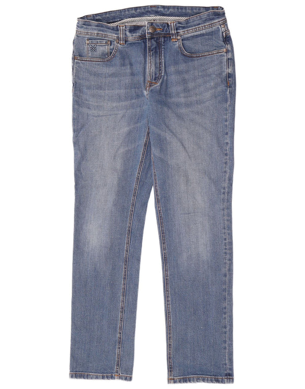 Crew Clothing Blugi drepti pentru femei W34 L32 Bumbac albastru