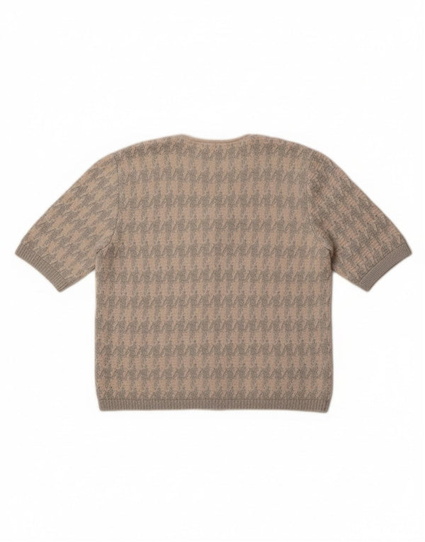 Giesswein Pulover Cardigan pentru Femei EU 38 Medium White Houndstooth