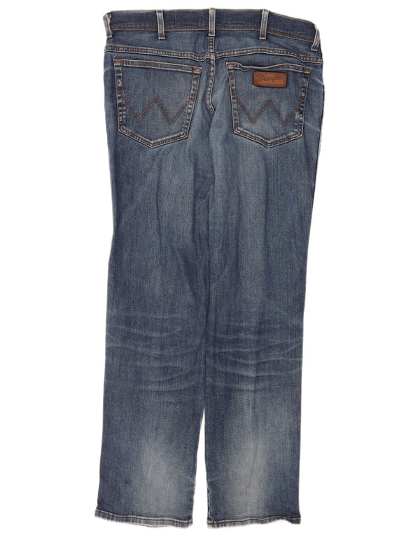 Blugi drepti Wrangler pentru bărbați Texas Stretch W36 L32 Bumbac albastru